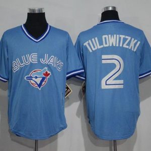 Toronto Blue Jays #2 Troy Tulowitzki Light Blue Cooperstown Throwback Stitched MLB Jersey