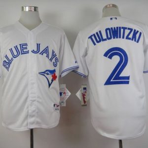 Toronto Blue Jays #2 Troy Tulowitzki White Cool Base Stitched MLB Jersey