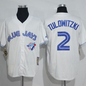 Toronto Blue Jays #2 Troy Tulowitzki White Cooperstown Throwback Stitched MLB Jersey