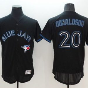 Toronto Blue Jays #20 Josh Donaldson Black Fashion Flexbase Collection Stitched MLB Jersey