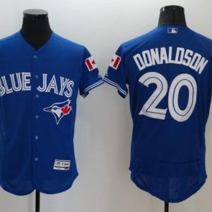 Toronto Blue Jays #20 Josh Donaldson Blue Fashion Stars & Stripes Flexbase Stitched MLB Jersey