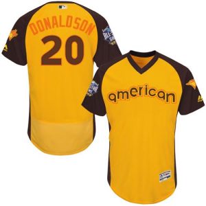 Toronto Blue Jays #20 Josh Donaldson Gold Flexbase Collection 2016 All-Star American League Stitched MLB Jersey