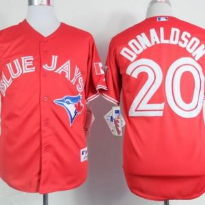 Toronto Blue Jays #20 Josh Donaldson Red Canada Day Stitched MLB Jersey