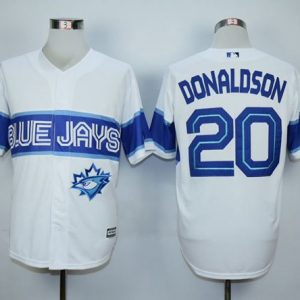 Toronto Blue Jays #20 Josh Donaldson White Exclusive New Cool Base Stitched MLB Jersey