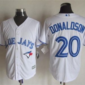 Toronto Blue Jays #20 Josh Donaldson White New Cool Base Stitched MLB Jersey