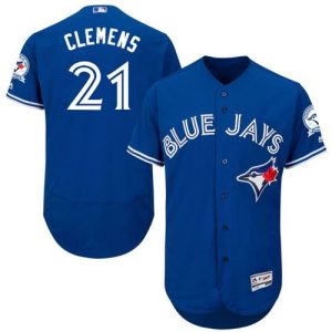 Toronto Blue Jays #21 Roger Clemens Blue Flexbase Collection Stitched MLB Jersey