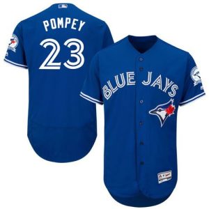 Toronto Blue Jays #23 Dalton Pompey Blue Flexbase Collection Stitched MLB Jersey