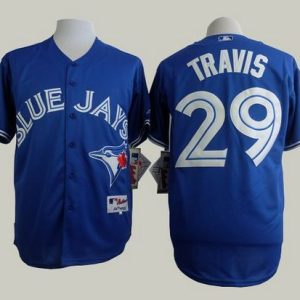 Toronto Blue Jays #29 Devon Travis Blue Alternate Cool Base Stitched MLB Jersey