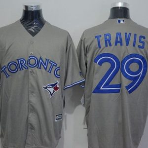 Toronto Blue Jays #29 Devon Travis Grey New Cool Base Stitched MLB Jersey