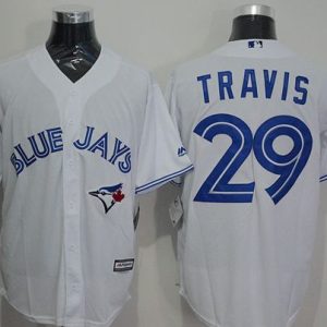 Toronto Blue Jays #29 Devon Travis White New Cool Base Stitched MLB Jersey