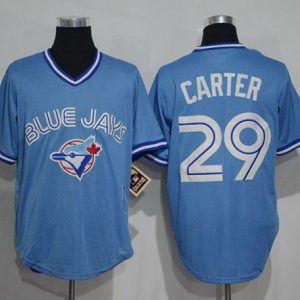 Toronto Blue Jays #29 Joe Carter Light Blue Cooperstown Throwback Stitched MLB Jersey