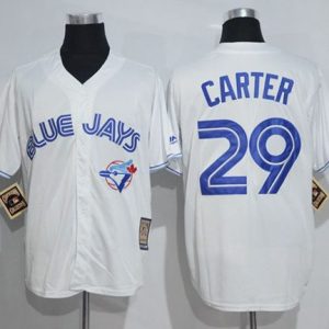 Toronto Blue Jays #29 Joe Carter White Cooperstown Throwback Stitched MLB Jersey