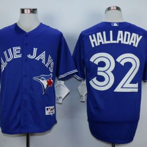 Toronto Blue Jays #32 Roy Halladay Blue Cool Base Stitched MLB Jersey