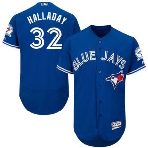 Toronto Blue Jays #32 Roy Halladay Blue Flexbase Collection Stitched MLB Jersey