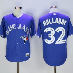 Toronto Blue Jays #32 Roy Halladay Blue New Cool Base Stitched MLB Jersey