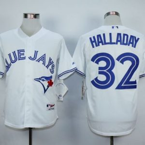 Toronto Blue Jays #32 Roy Halladay White Cool Base Stitched MLB Jersey