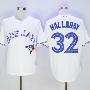 Toronto Blue Jays #32 Roy Halladay White New Cool Base Stitched MLB Jersey