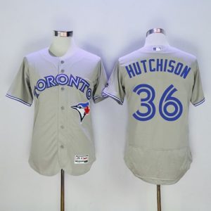 Toronto Blue Jays #36 Drew Hutchison Grey Flexbase Collection Stitched MLB Jersey