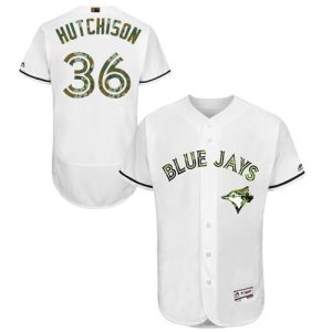 Toronto Blue Jays #36 Drew Hutchison White Flexbase Collection 2016 Memorial Day Stitched MLB Jersey