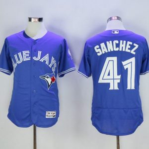 Toronto Blue Jays #41 Aaron Sanchez Blue Flexbase Collection Stitched MLB Jersey