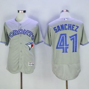 Toronto Blue Jays #41 Aaron Sanchez Grey Flexbase Collection Stitched MLB Jersey