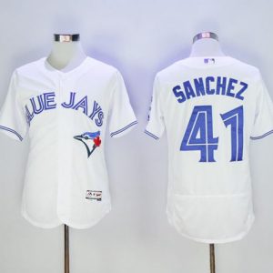 Toronto Blue Jays #41 Aaron Sanchez White Flexbase Collection Stitched MLB Jersey