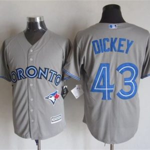 Toronto Blue Jays #43 R.A. Dickey Grey New Cool Base Stitched MLB Jersey