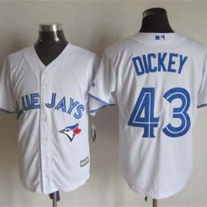 Toronto Blue Jays #43 R.A. Dickey White New Cool Base Stitched MLB Jersey