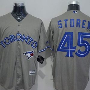 Toronto Blue Jays #45 Drew Storen Grey New Cool Base Stitched MLB Jersey