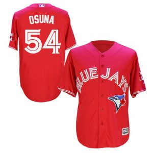 Toronto Blue Jays #54 Roberto Osuna Red New Cool Base Canada Day Stitched MLB Jersey