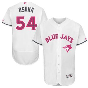 Toronto Blue Jays #54 Roberto Osuna White Flexbase Collection 2016 Mother's Day Stitched MLB Jersey