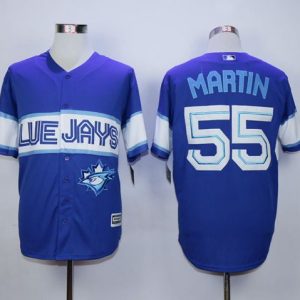 Toronto Blue Jays #55 Russell Martin Blue Exclusive New Cool Base Stitched MLB Jersey