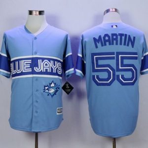 Toronto Blue Jays #55 Russell Martin Light Blue Exclusive New Cool Base Stitched MLB Jersey