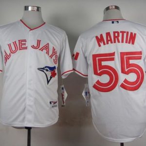 Toronto Blue Jays #55 Russell Martin White 2015 Canada Day Stitched MLB Jersey