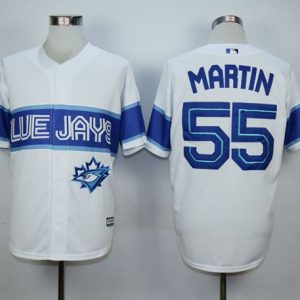 Toronto Blue Jays #55 Russell Martin White Exclusive New Cool Base Stitched MLB Jersey