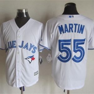 Toronto Blue Jays #55 Russell Martin White New Cool Base Stitched MLB Jersey