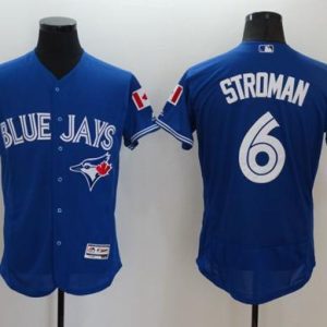 Toronto Blue Jays #6 Marcus Stroman Blue Fashion Stars & Stripes Flexbase Stitched MLB Jersey