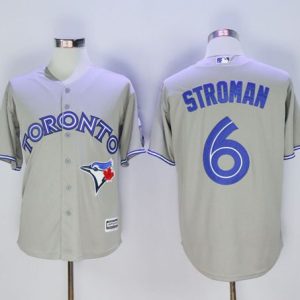 Toronto Blue Jays #6 Marcus Stroman Grey New Cool Base 40th Anniversary Stitched MLB Jersey