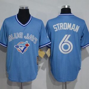 Toronto Blue Jays #6 Marcus Stroman Light Blue Cooperstown Throwback Stitched MLB Jersey