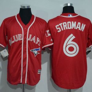 Toronto Blue Jays #6 Marcus Stroman Red New Cool Base Canada Day Stitched MLB Jersey