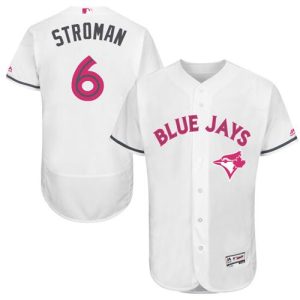 Toronto Blue Jays #6 Marcus Stroman White Flexbase Collection 2016 Mother's Day Stitched MLB Jersey