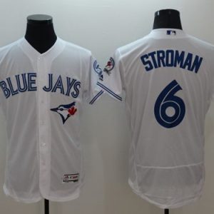 Toronto Blue Jays #6 Marcus Stroman White Flexbase Collection Stitched MLB Jersey