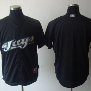 Toronto Blue Jays Blank Black Cool Base Stitched MLB Jersey