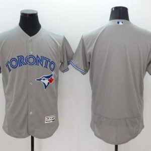 Toronto Blue Jays Blank Grey Flexbase Collection Stitched MLB Jersey