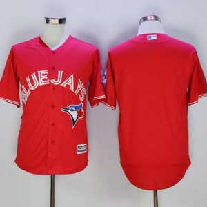 Toronto Blue Jays Blank Red New Cool Base 40th Anniversary Stitched MLB Jersey