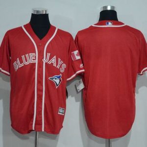 Toronto Blue Jays Blank Red New Cool Base Canada Day Stitched MLB Jersey