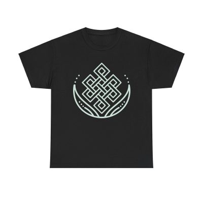 Abstract Lotus Symbol Unisex T-Shirt - Yoga Meditation Zen Spiritual Wellness