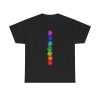 Chakra Column Unisex T-Shirt - Sanskrit Om Yoga Meditation Spiritual Energy Reiki Aura