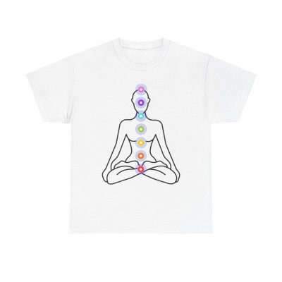Chakra Meditation Unisex T-Shirt - Yoga Spiritual Healing Energy Balance Wellness Art