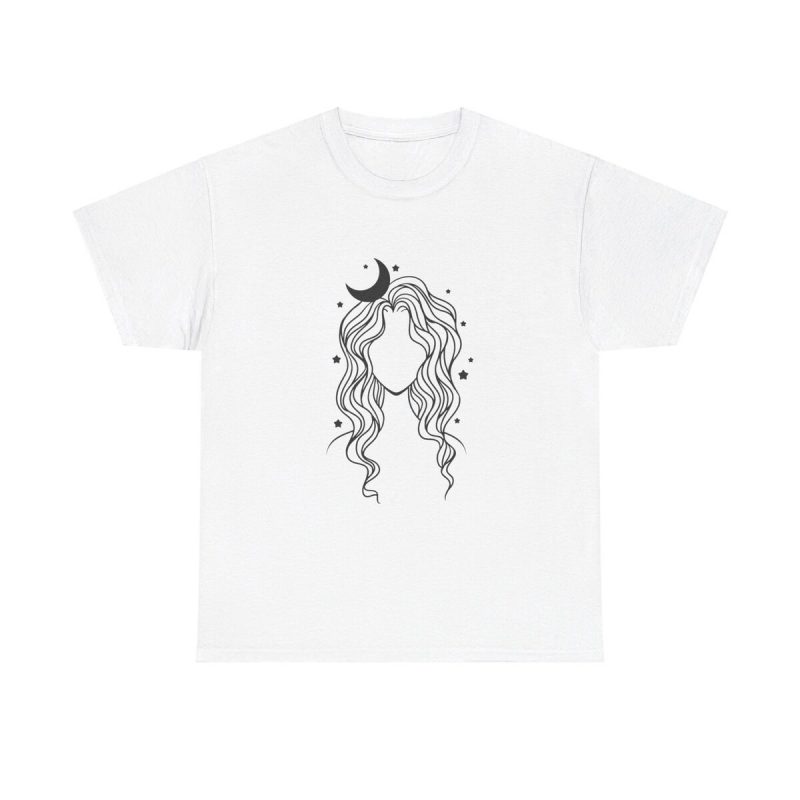 Cute Celestial Female Unisex T-Shirt - Cool Mystery Halloween Moon Yoga Esoteric Women